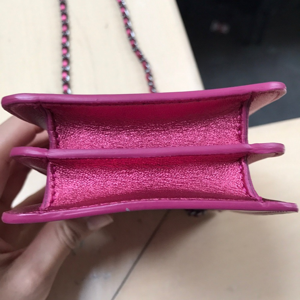 CHANEL Pink Patent Cell Phone Crossbody Bag - Picture 3 of 8